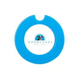 Round License Disc With Sticker - Cyan